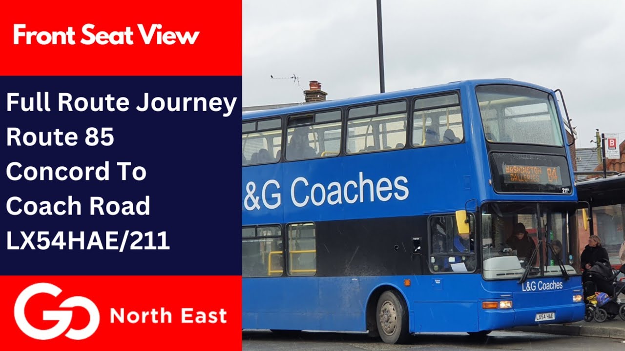 Full Route Journey | Go North East Bus Route 85 - Concord To Coach Road | LX54HAE/211