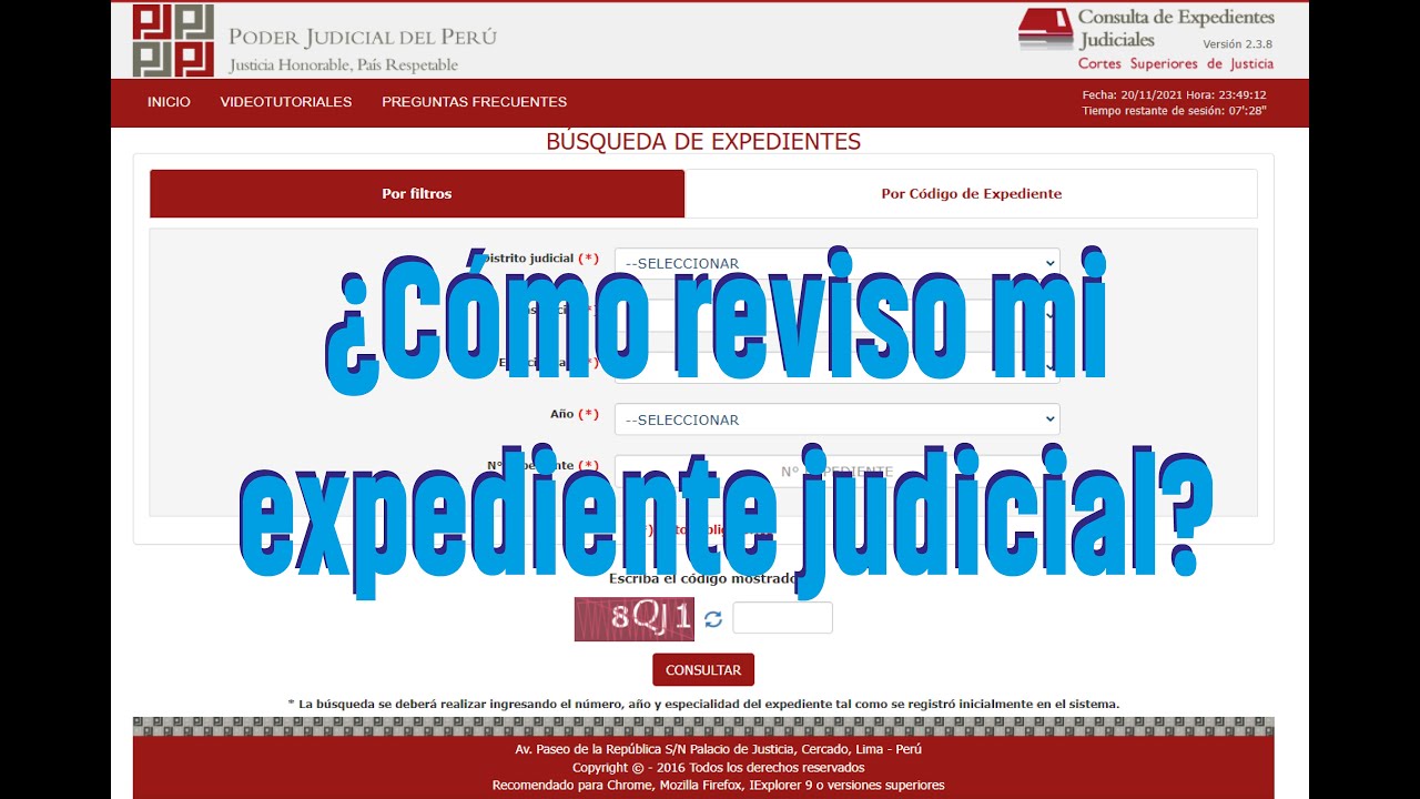 ¿Cómo reviso mi expediente judicial?