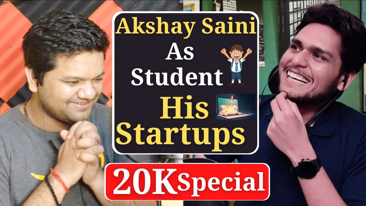 Life Of @akshaymarch7 ❤️As Student, Startups, Teaching ✌️20K Special Podcast 🥳
