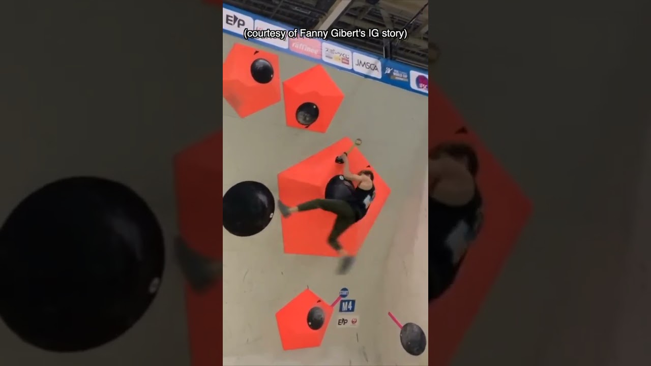 IMPOSSIBLE BOULDER - Hachioji World Cup, Mejdi figured it out afterwards #bouldering #climbing