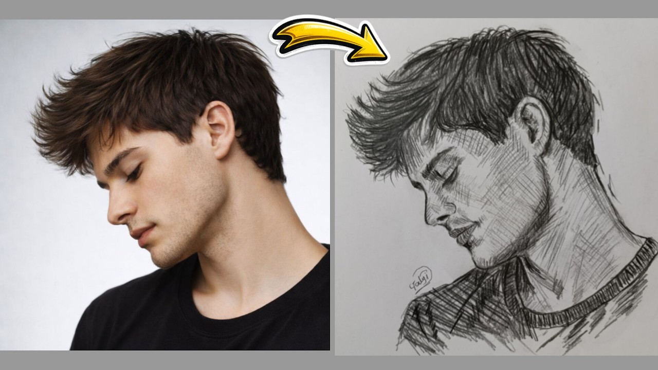 Realistic Face Drawing with Pencil | Loomis Method Sketch for Beginners