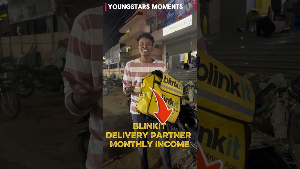 ||Blinkit Delivery Partner Monthly Income||💵 #yt #shorts #blinkit #money #earning #fyp #hardwork