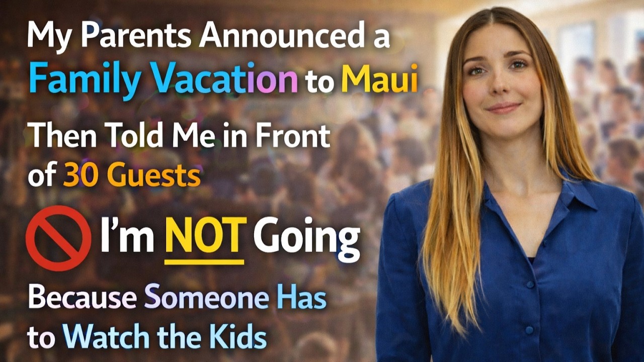 My Parents Announced a Family Vacation to Maui Then Told Me in Front of 30 Guests I'm NOT Going...