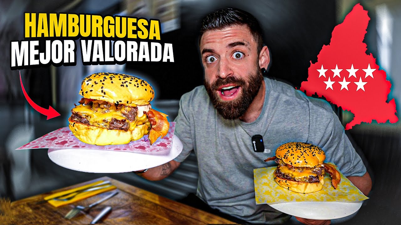 COMIENDO en la HAMBURGUESERIA MEJOR VALORADA de MADRID ¿merece la pena de verdad?