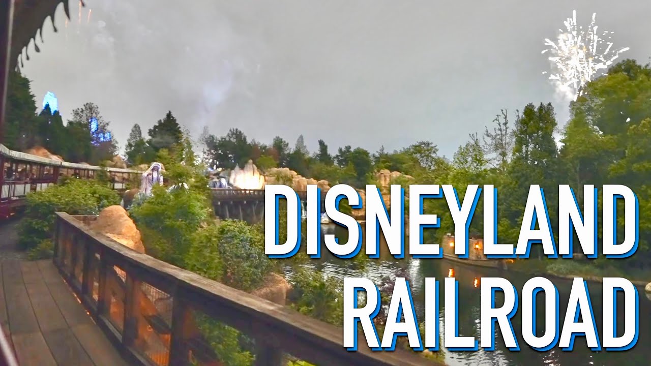 Disneyland Railroad at Night