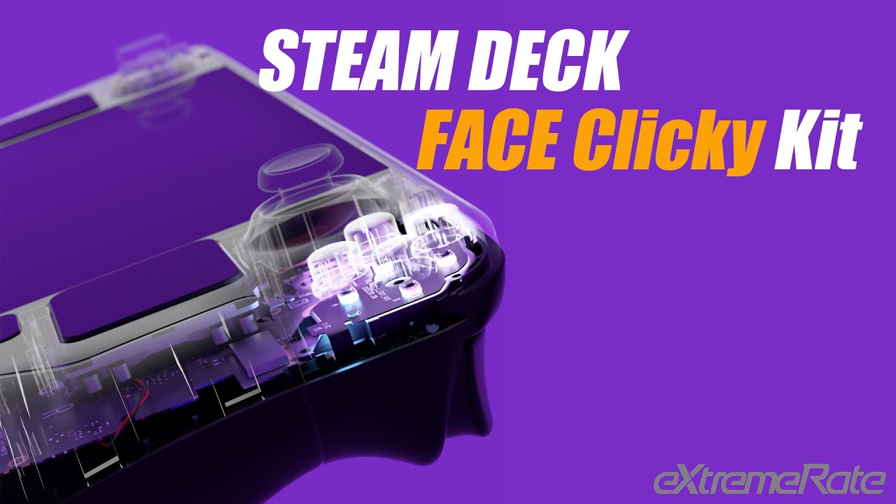 How to Install Steam Deck FACE Clicky Kit - ABXY & Dpad Clicky - eXtremeRate