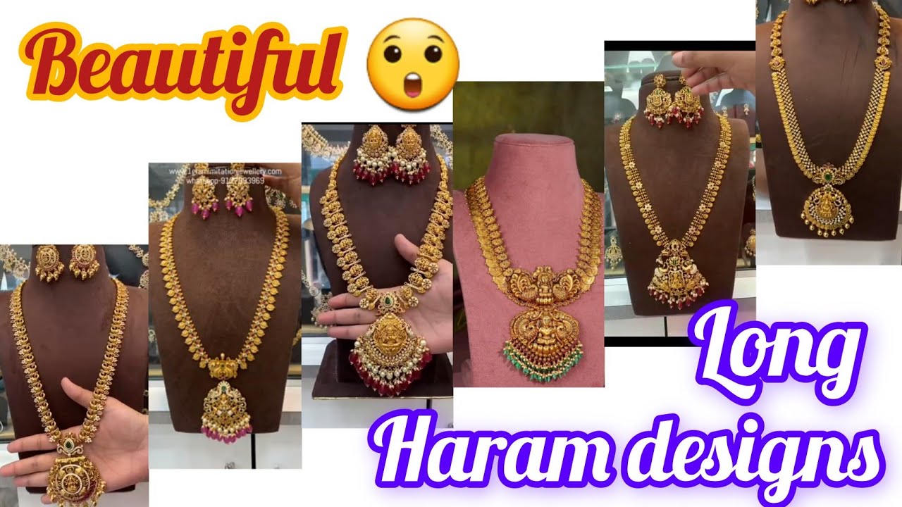 stunning long haram designs|latest haram designs |gold long haram designs with weight,#viralvideo