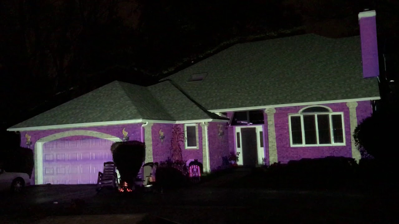2017 Doogan Halloween House Projection