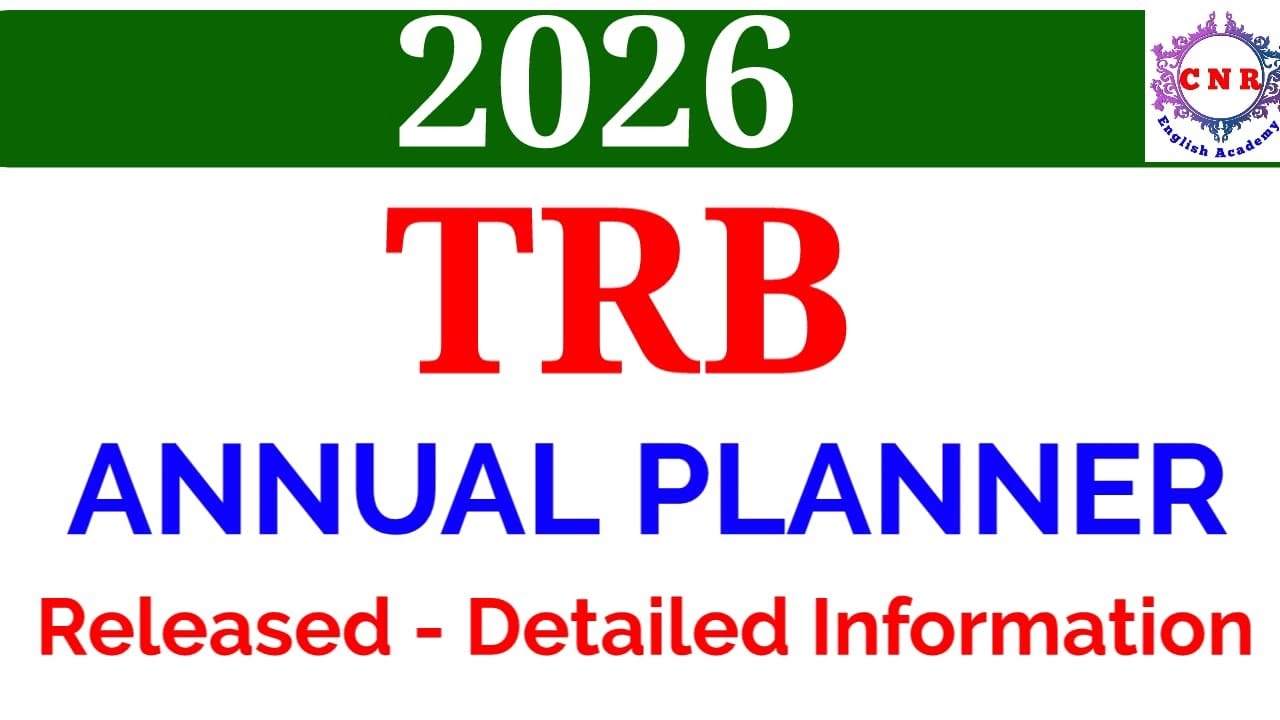 TRB ANNUAL PLANNER - 2026