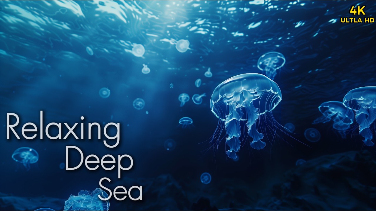 Deep Sleep with 528Hz + 432Hz🌊💤3 Hours of Jellyfish & Underwater Ambience for Insomnia (4K UHD)