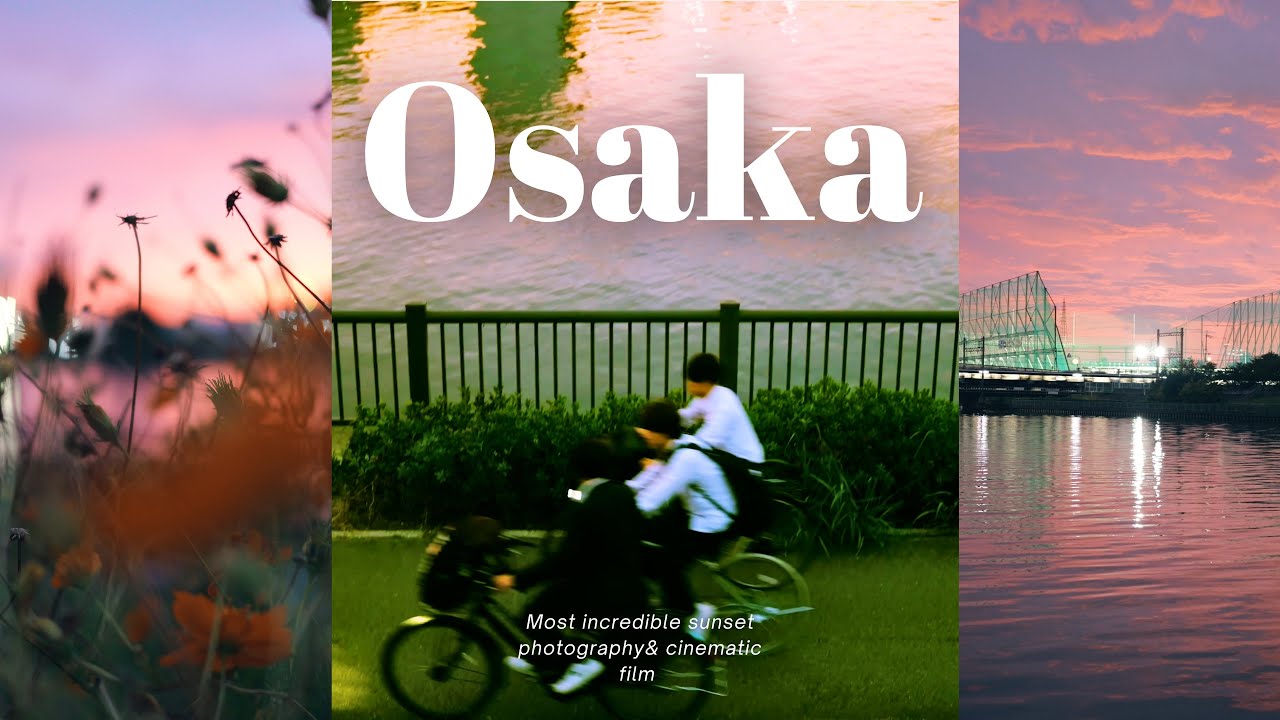 Hidden Japan🌇| Osaka Film Photography Incredible Sunset Cinematic Film 4K, Into a dream Panasonic S9
