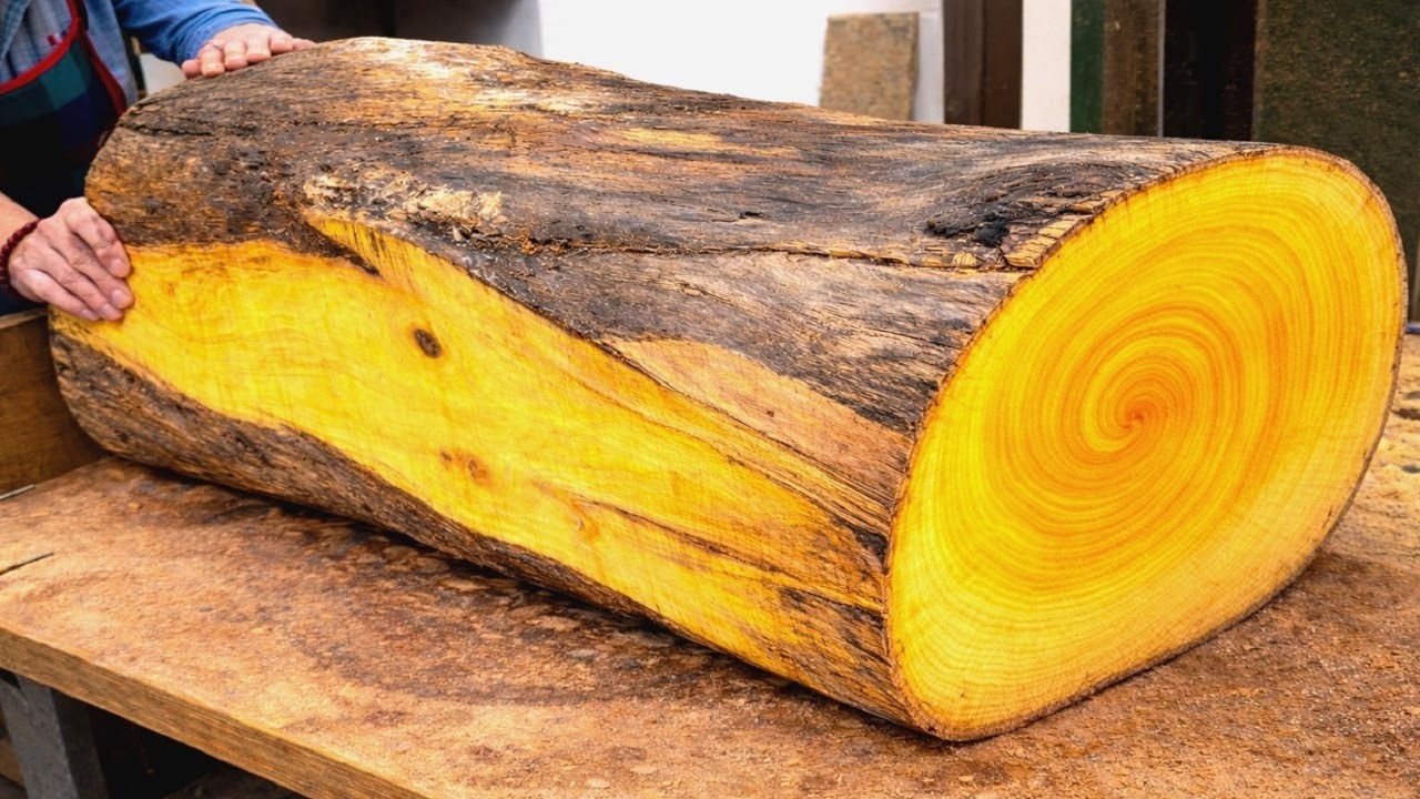 Woodturner Transforms Giant Jackfruit Log A Into Masterpiece:The Quintessence Of Vietnamese Woodcraf