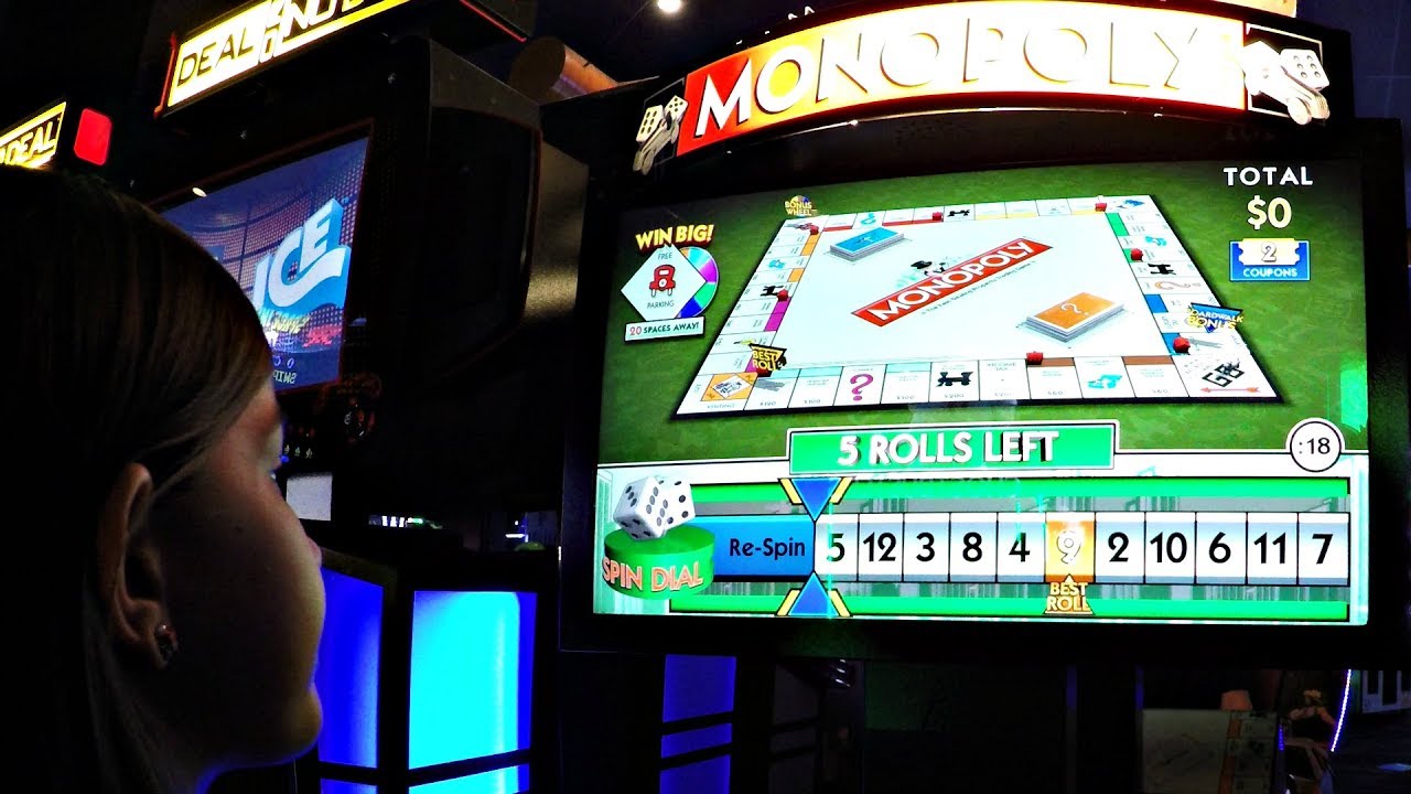 Arcade Gaming Monopoly Ticket Challenge Rocky Vs Piper! 子供の楽しさ