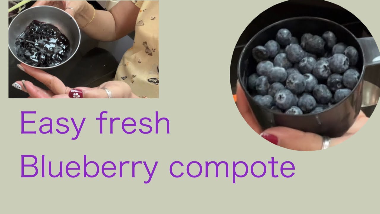 Easy Fresh Blueberry Compote |Blueberry compote recipe in Hindi Nitas cake n bake