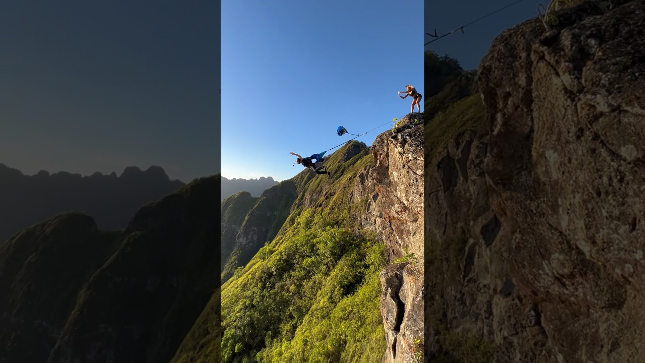 Epic BASE jump in Jurassic Park