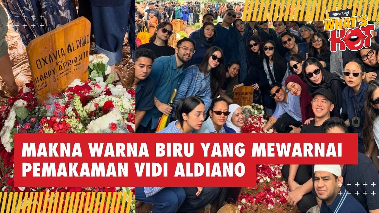 Arti di Balik Baju Biru Para Sahabat Saat Pemakaman Vidi Aldiano