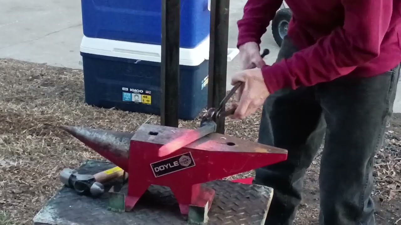 Forging a SWORD From A Rail Spike
