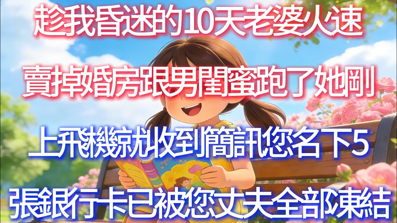 趁我昏迷的 10 天，老婆火速賣掉婚房跟男閨蜜跑了，她剛上飛機就收到簡訊：您名下 5 張銀行卡，已被您丈夫全部凍結！