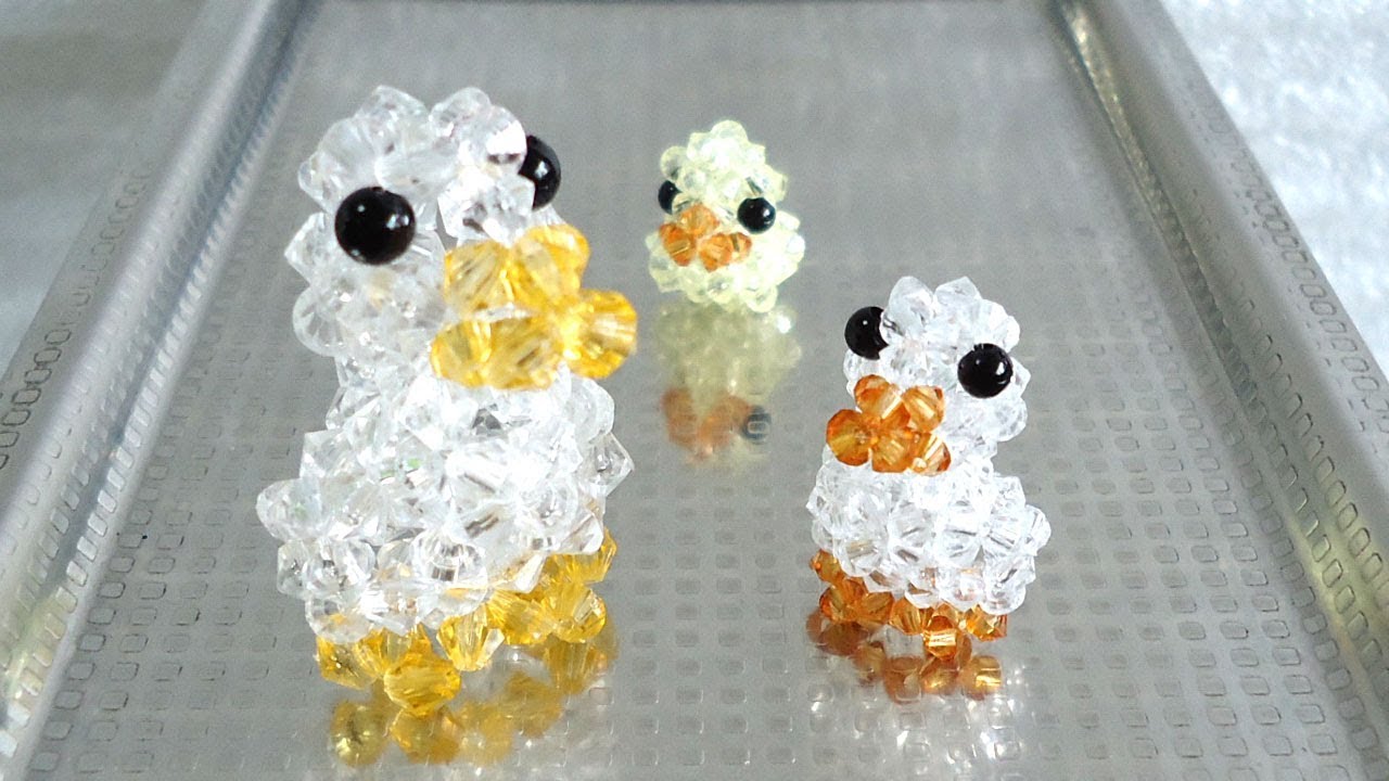 あひるの作り方 Duck, How to make beaded 【わんこビーズ r098】