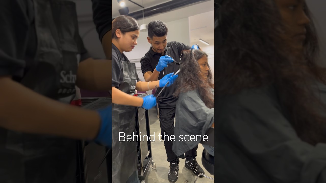 Behind the scene #hairdesigner #hairstyle #behindthescenes #shorts #salon #haircare #style