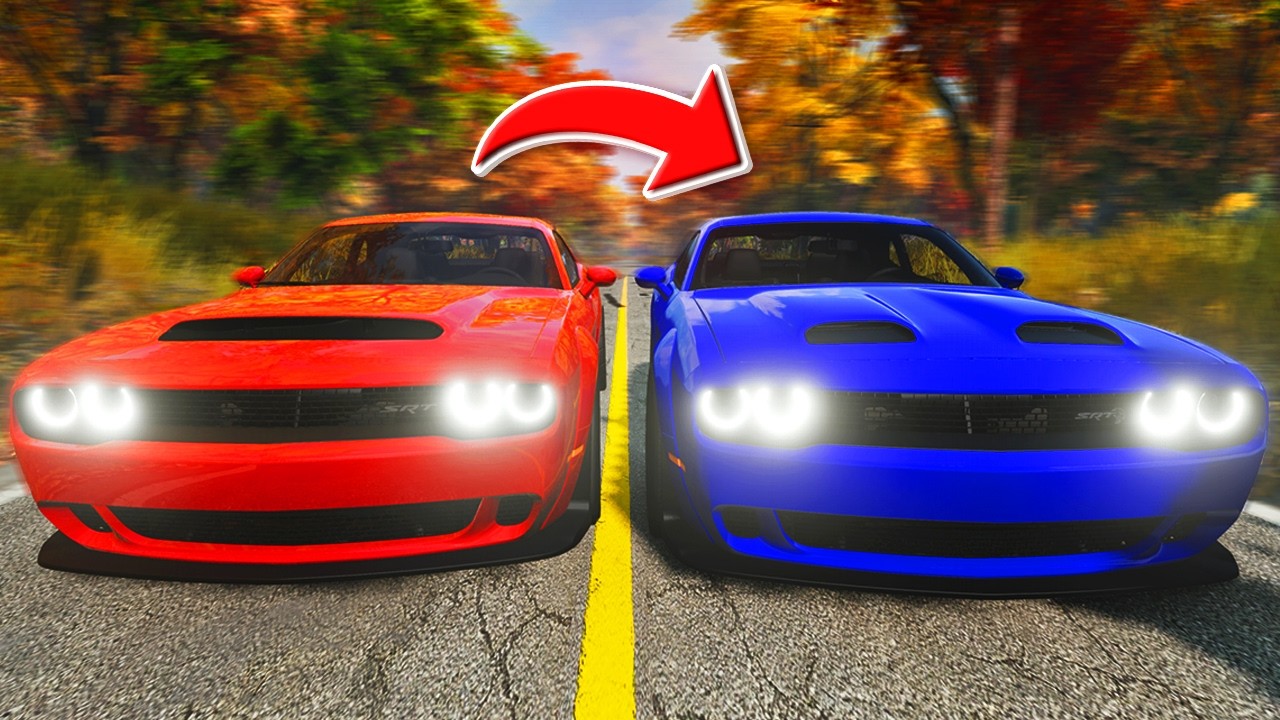Every Time I Crash I Drive a NEW Dodge Challenger in BeamNG Drive