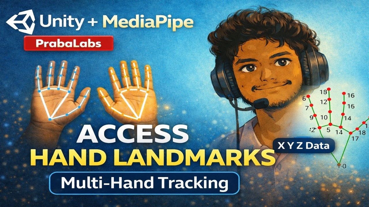 Unity + MediaPipe: Access Hand Landmark X, Y, Z & Track Multiple Hands (Beginner Friendly)