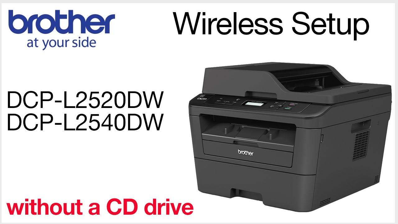 Настройка беспроводной сети с помощью панели управления | DCPL2520DW DCPL2540