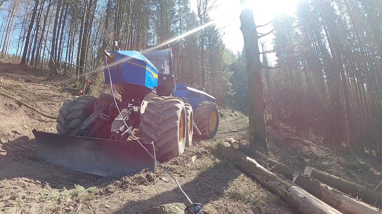 Rottne H20 Spezialumbau mit Winde Firma Holz-Winter #harvester#sound#forstwirtschaft   #forsttechnik