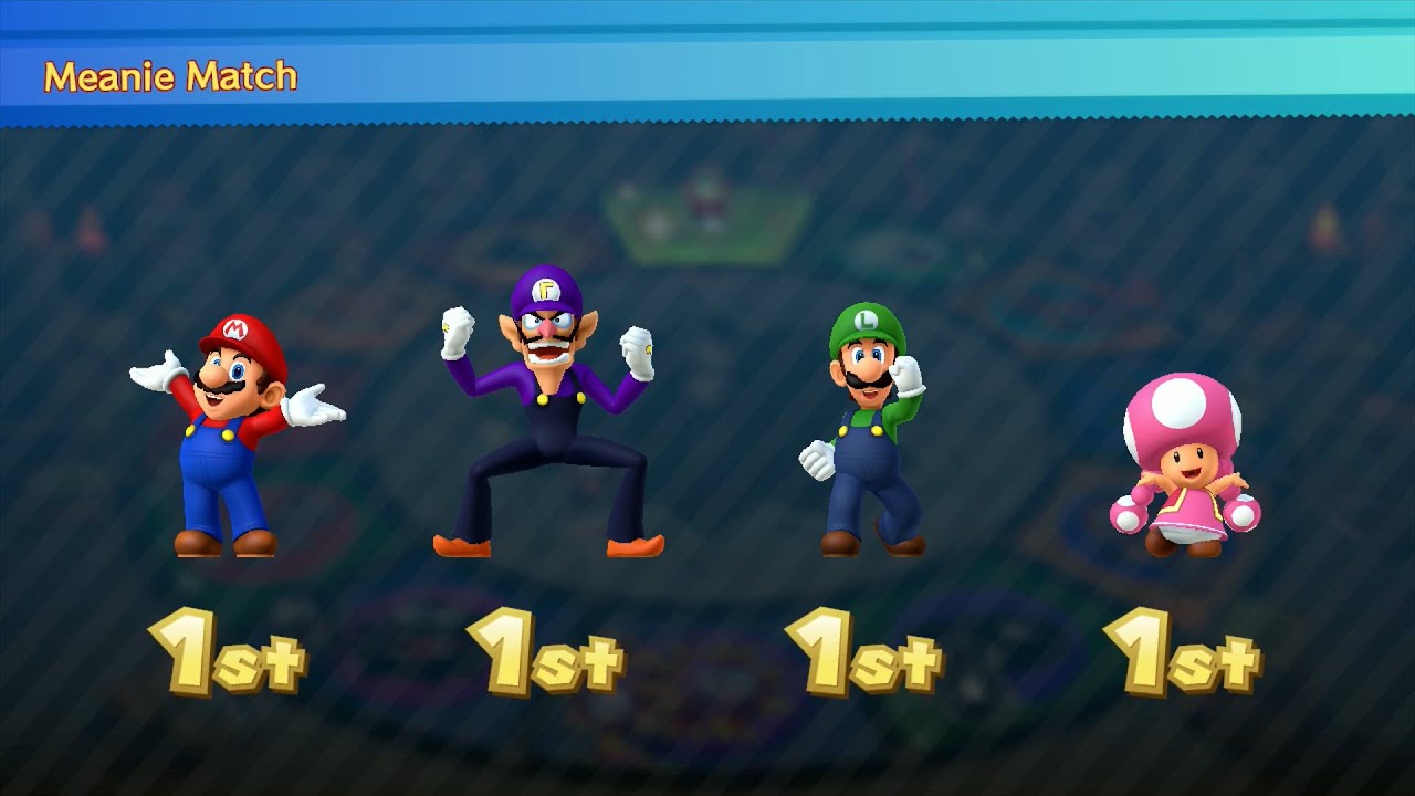 Mario Party 10 - Mario vs Waluigi vs Luigi vs Toadette - Coin Challenge