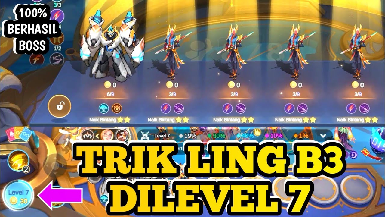 TANPA NGEROLL LEVEL 7 LING B3 BOSS||100% BERHASIL||COMMANDER VALE MCGG||MCGG UPDATE TERBARU