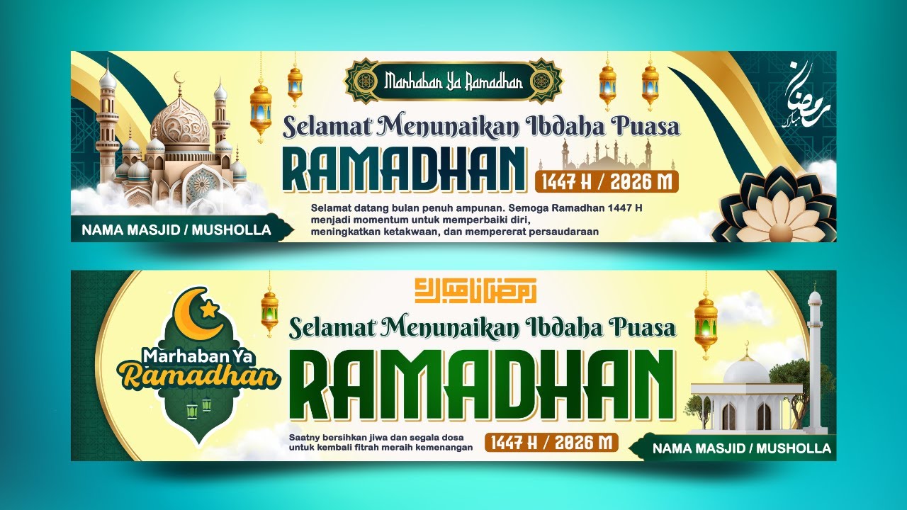 Desain Banner Ramadhan 1447 H / 2026 M part 2