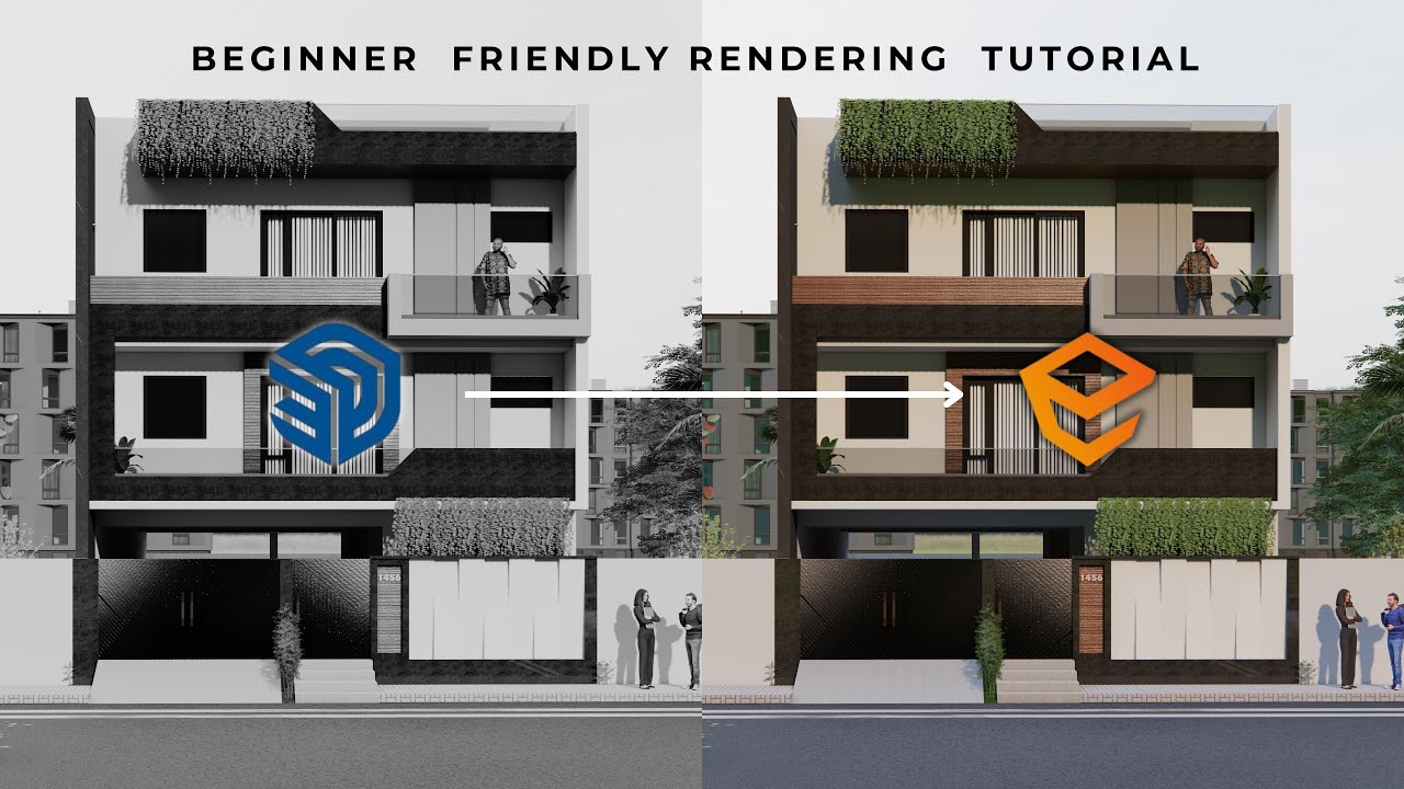 Enscape Easy Exterior Render Tutorial For Realistic Visualization | BuildNRender