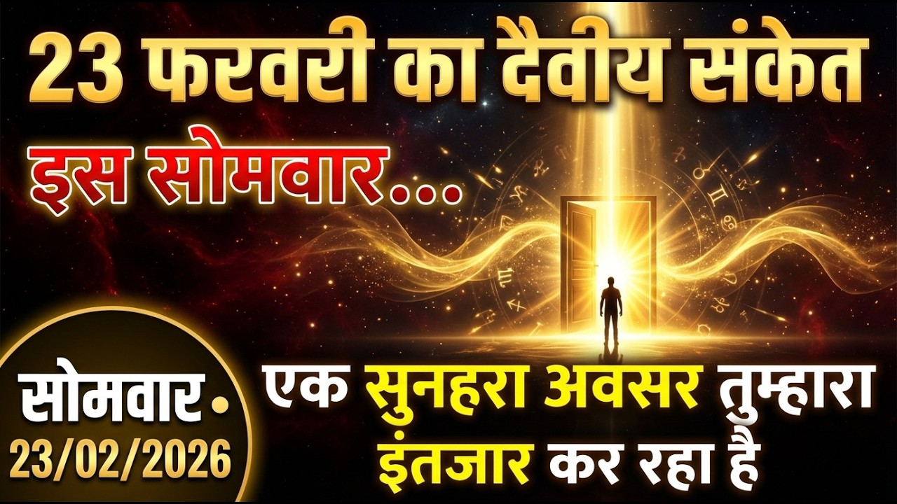 ✅️ 23 फरवरी का दैवीय संकेत || इस सोमवार एक सुनहरा अवसर तुम्हारा इंतजार कर रहा है 🌟| Universe Signals