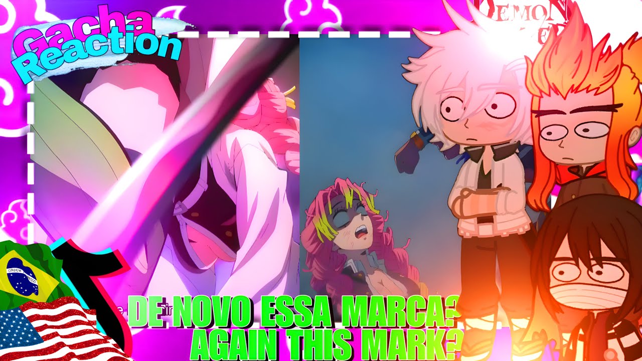 [GC] ⒽⒶⓈⒽⒾⓇⒶⓈ React To Mitsuri vs Zohakuten || Gacha react (🇧🇷_🇺🇲)