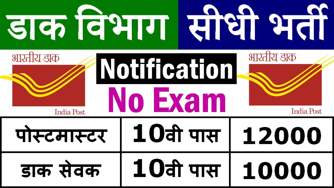 India Post Office Vacancy 2020 for Postmaster & Dak Sevak
