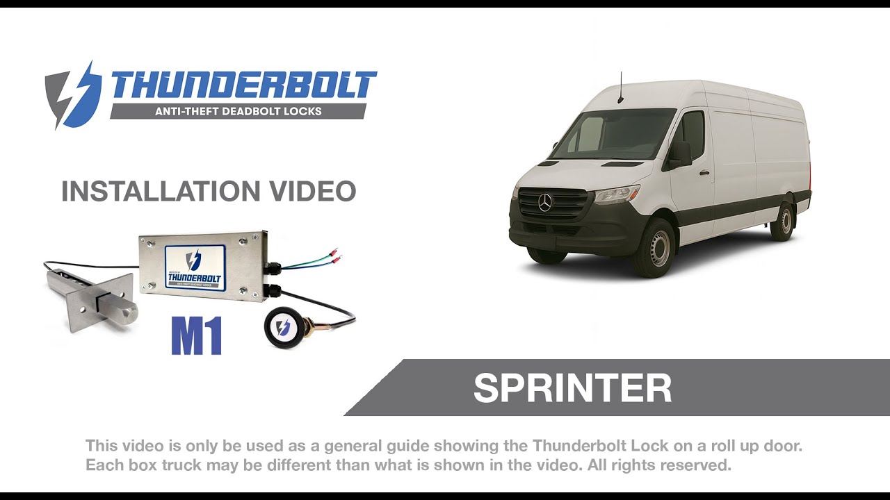 Mercedes Sprinter Thunderbolt Lock Installation