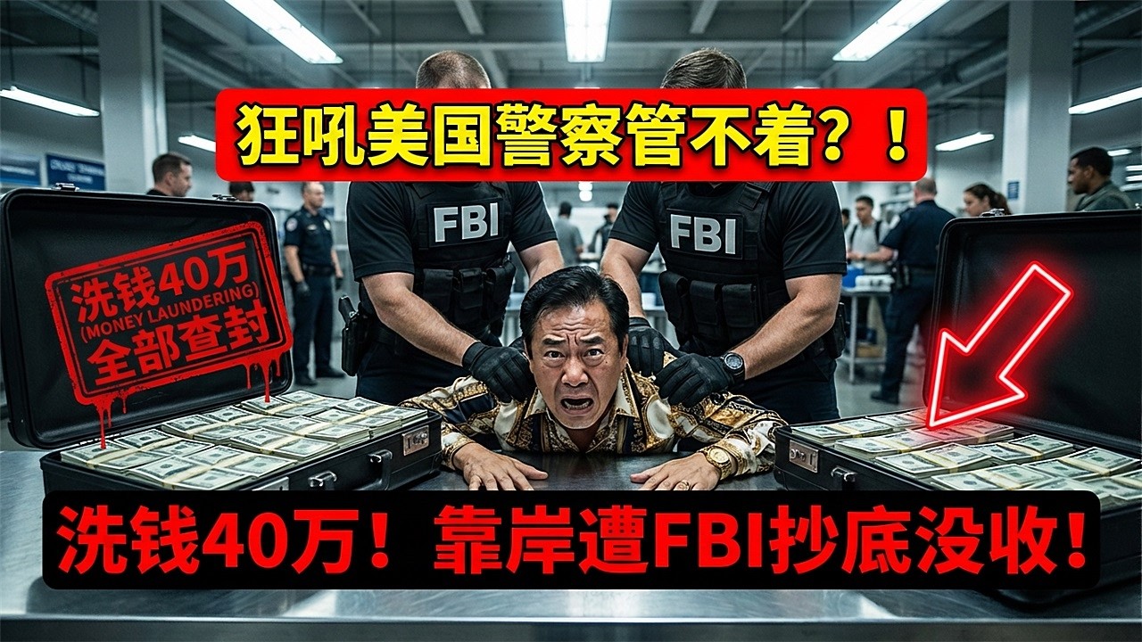 狂吼&ldquo;美国警察管不着&rdquo;！华人富豪公海洗钱40万，靠岸遭FBI持枪抄底没收全家当&hellip;
