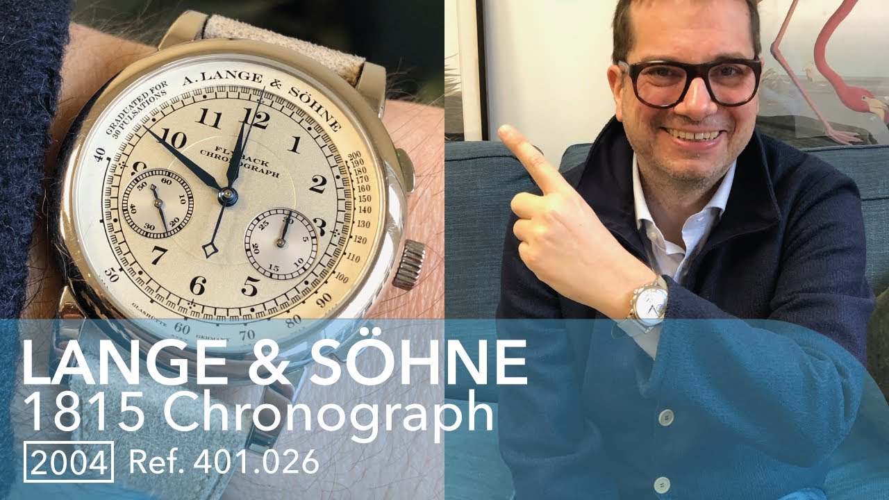 🔵 Lange & Söhne 1815 Chronograph Ref. 401026 (S1E34) - L'avis de François-Xavier avec cette montre