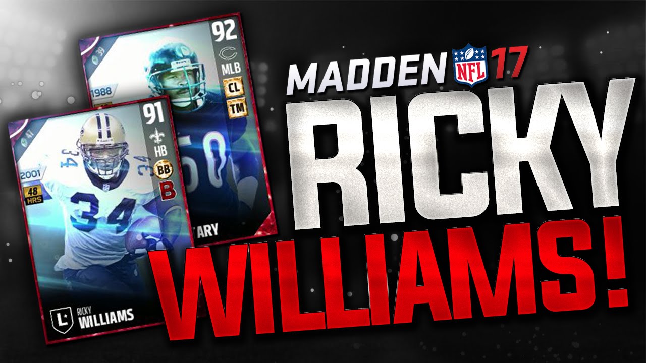 RICKY WILLIAMS and MIKE SINGLETARY - BRAND NEW LEGENDS in MADDEN 17 ULTIMATE TEAM!