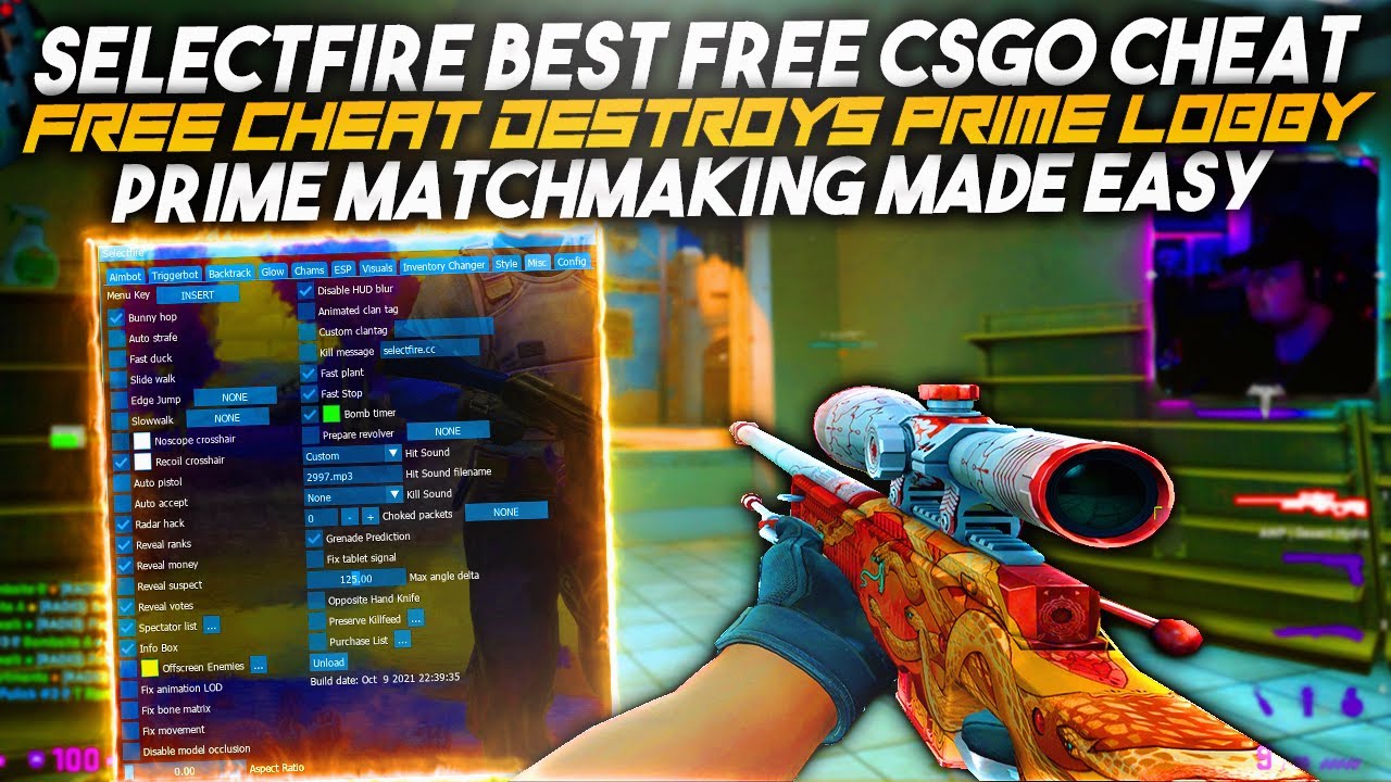 USING A FREE CSGO CHEAT TO DESTROY LOBBIES | SELECTFIRE.CC | CSGO PRIME | R2GLOBAL #89