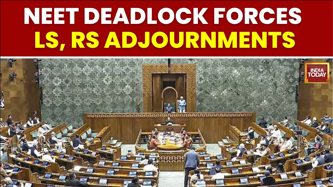 Parliament Stalled Over NEET Debate, Govt & Opposition Remain Divided | CJP Protest | India Today