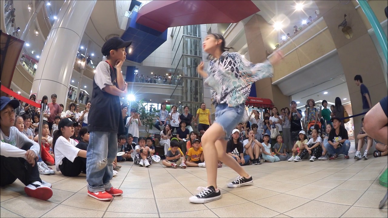 ”Sachi vs 勇太” BEST8＠くるるキッズフリースタイルダンスバトル2017