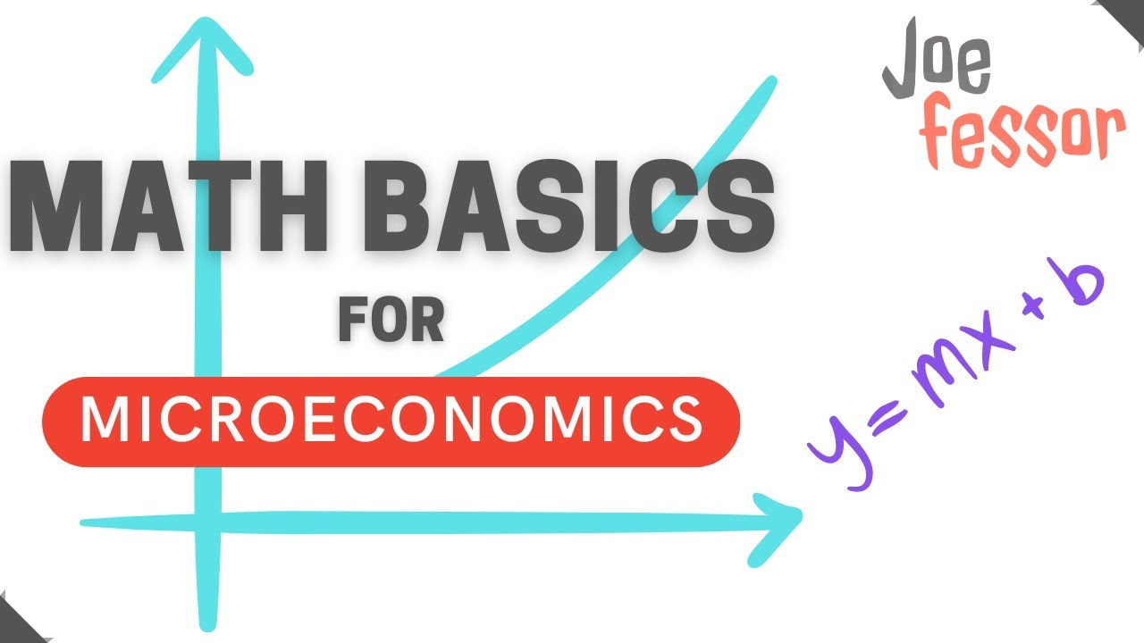 Math Foundations for Microeconomics | The Math you need to know before you get started