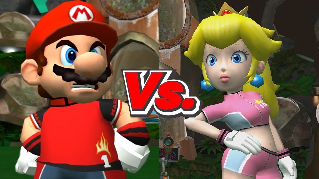 Super Mario Strikers - Mario/Koopa Vs. Peach/Birdo (2 Player)