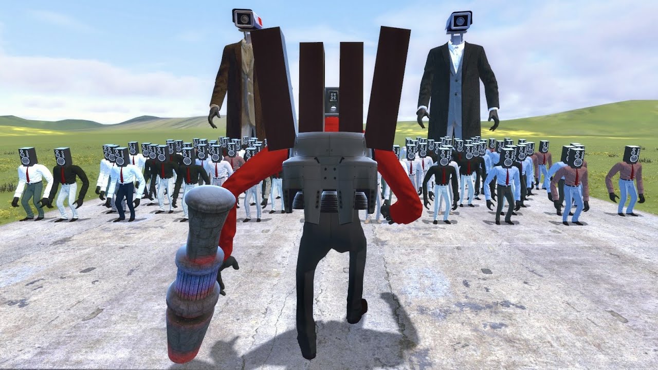BECOMING MECHA SPEAKER MAN BOSS VS SKIBIDI DOM DOM TOILETS In Garry's Mod!