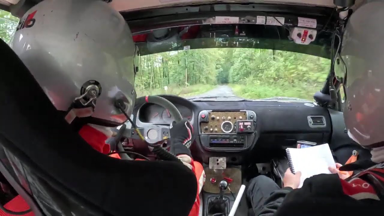 Rally Morava 2024, RZ 2, Tomáš Směja - Ladislav Tarabus, Honda Civic VTi