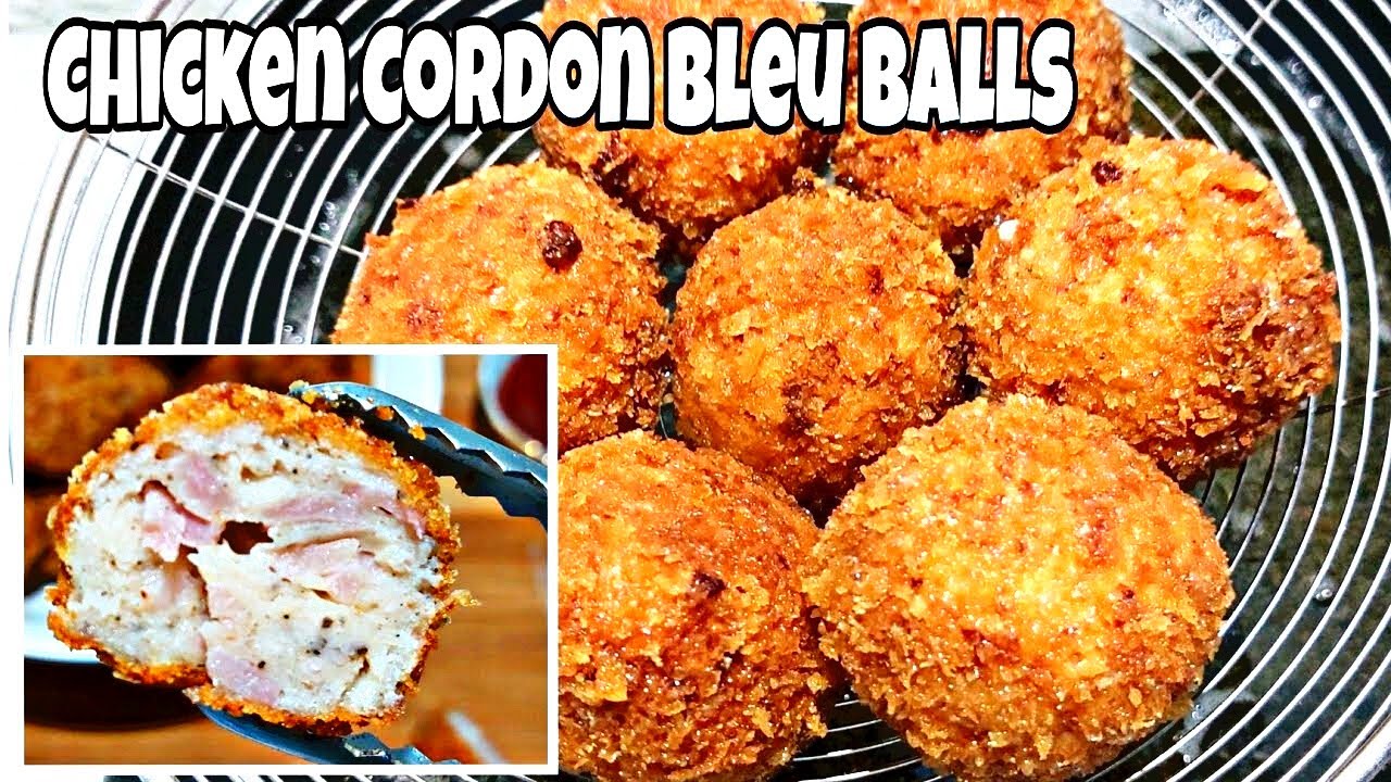 Chicken Cordon Bleu Balls | How to make Chicken Cordon Bleu | Chicken Recipe | Christmas Recipe