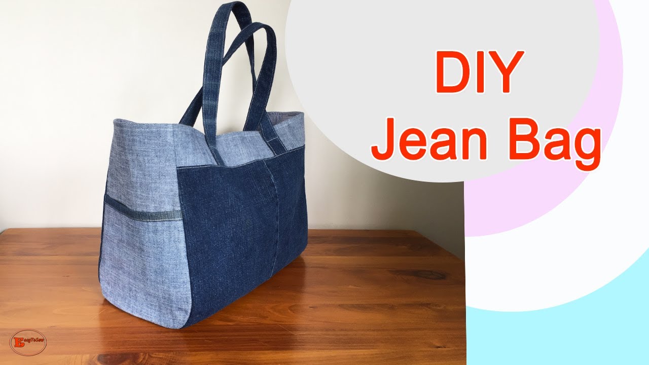 DIY JEANS BAG TUTORIAL | RECYCLE JEANS INTO BAGS | OLD JEANS DIY IDEAS | DENIM BAGS |DIY BAG SEWING