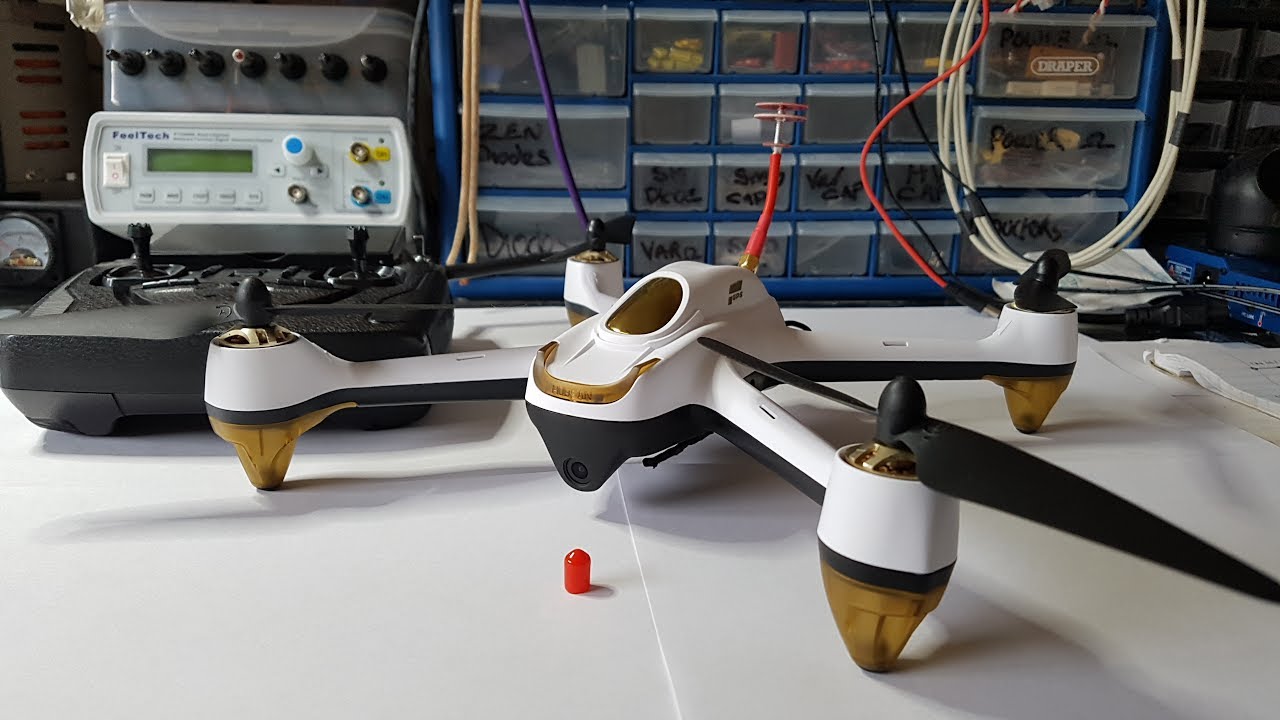 Hubsan H501S Crash and Antenna Mod