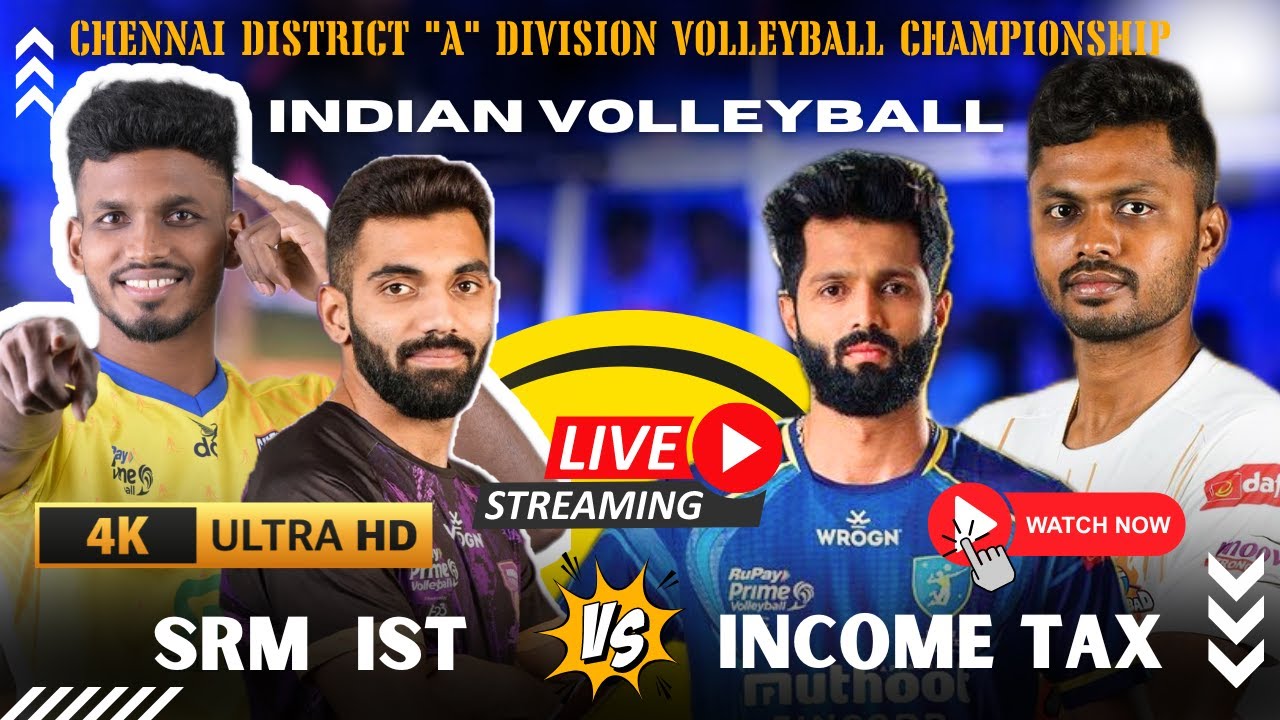 Do Or Die Match 🔥SRM University Vs Incometax | 4K HD Live | Chennai “A” Division Championship